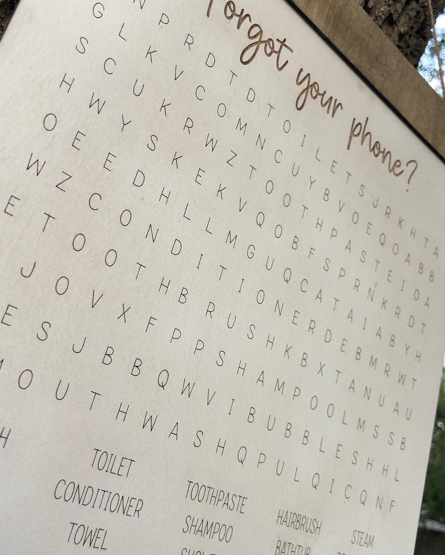 Forgot Your Phone Word Search
