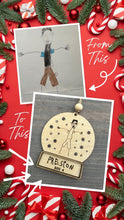 Load image into Gallery viewer, Snow Globe Kid&#39;s Art Ornament
