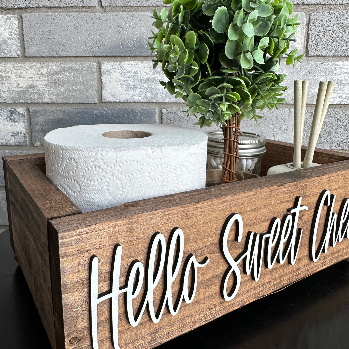 Hello Sweet Cheeks Bathroom Box Organizer