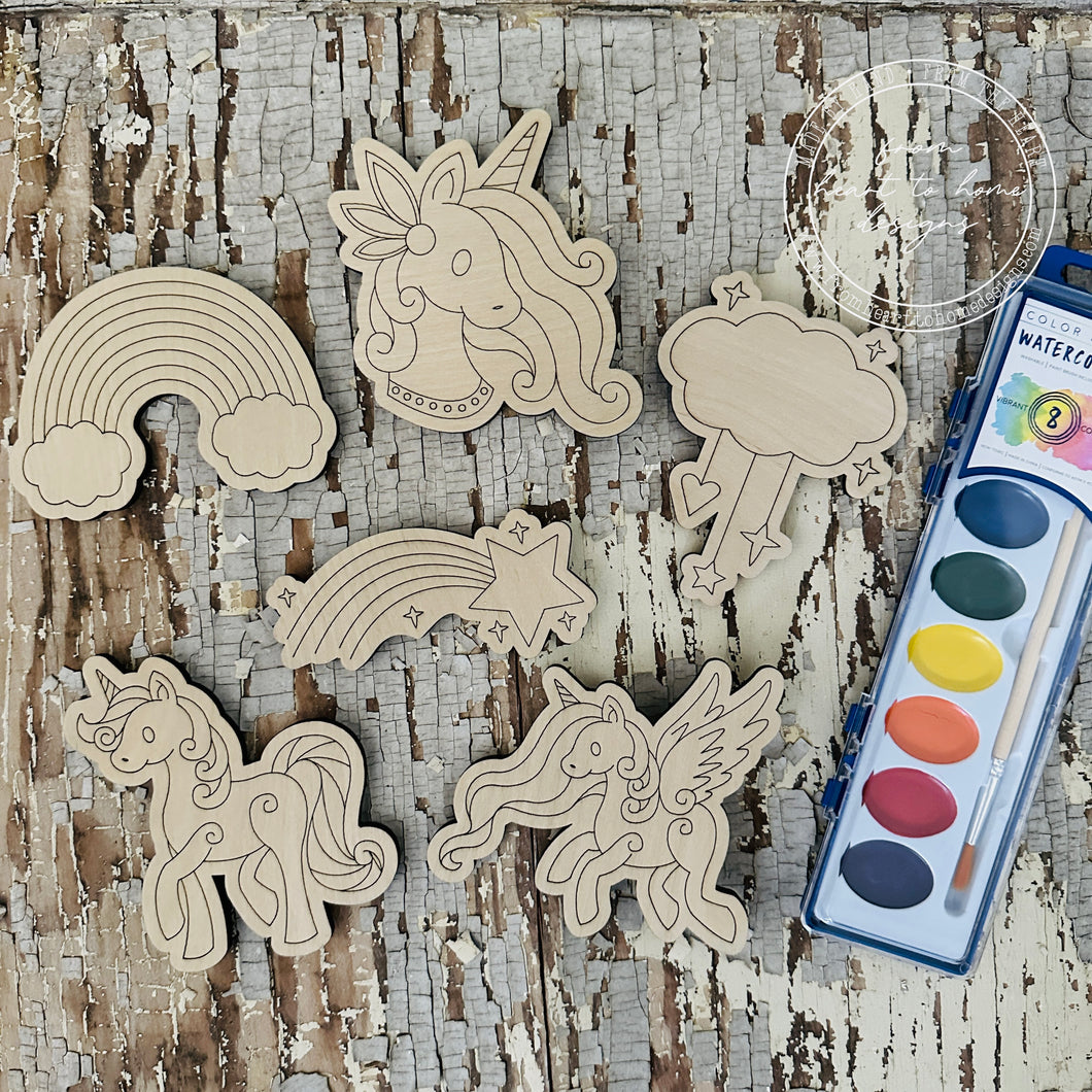 Unicorns and Rainbows Paint Kit