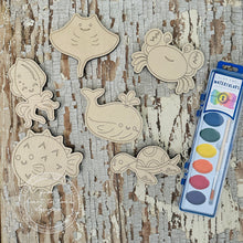 Load image into Gallery viewer, Sea Animals Paint Kit
