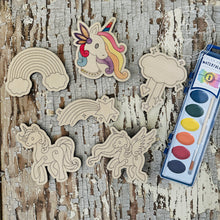 Load image into Gallery viewer, Unicorns and Rainbows Paint Kit
