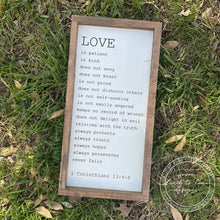 Load image into Gallery viewer, Love is Patient Sign

