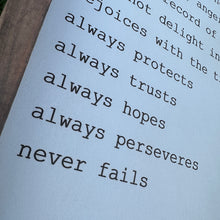 Load image into Gallery viewer, Love is Patient Sign

