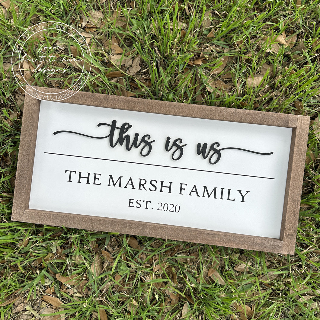 This is Us Last Name Sign