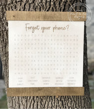 Load image into Gallery viewer, Bathroom Word Search Sign
